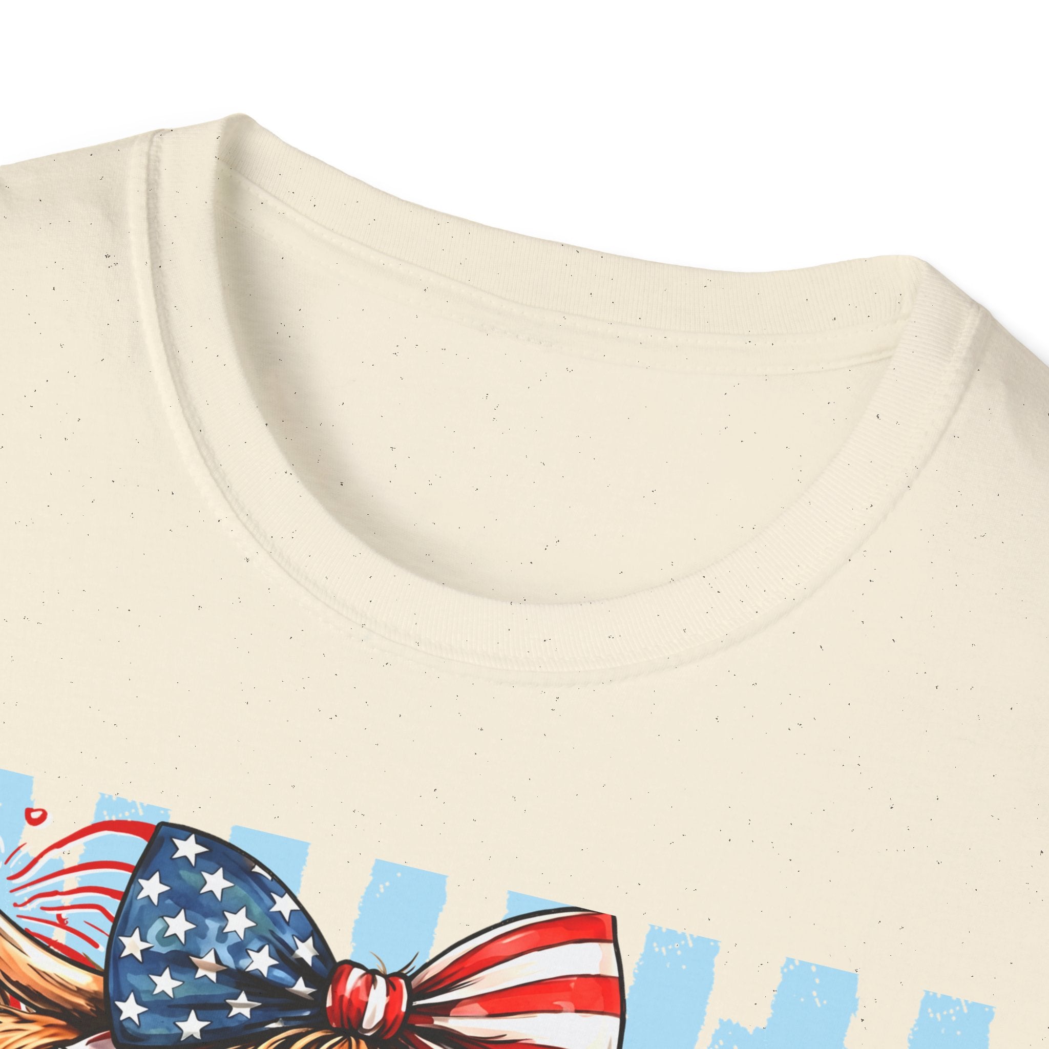 Patriotic 'Moo-rica' Cow T-Shirt — 4th of July American Flag Graphic Tee