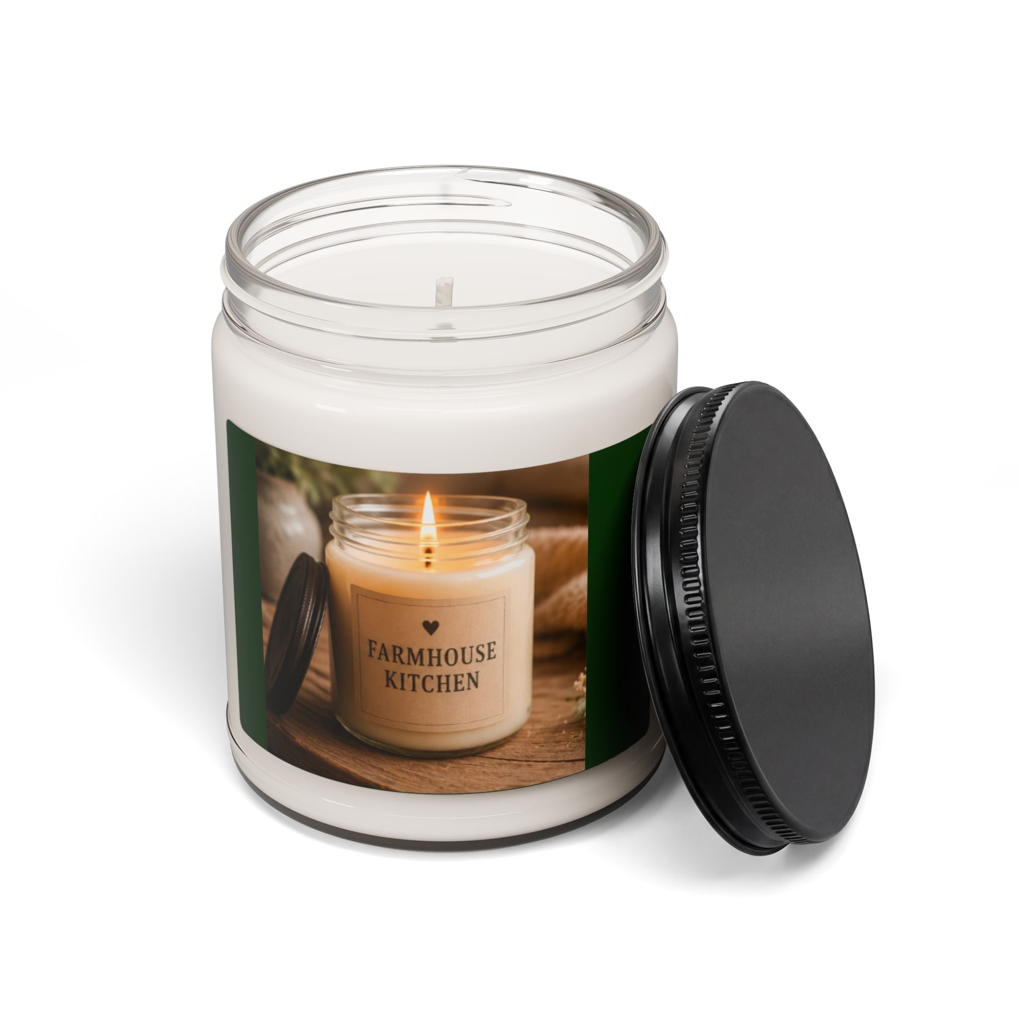 Farmhouse Kitchen Scented Soy Candle — 9oz Rustic Home Fragrance