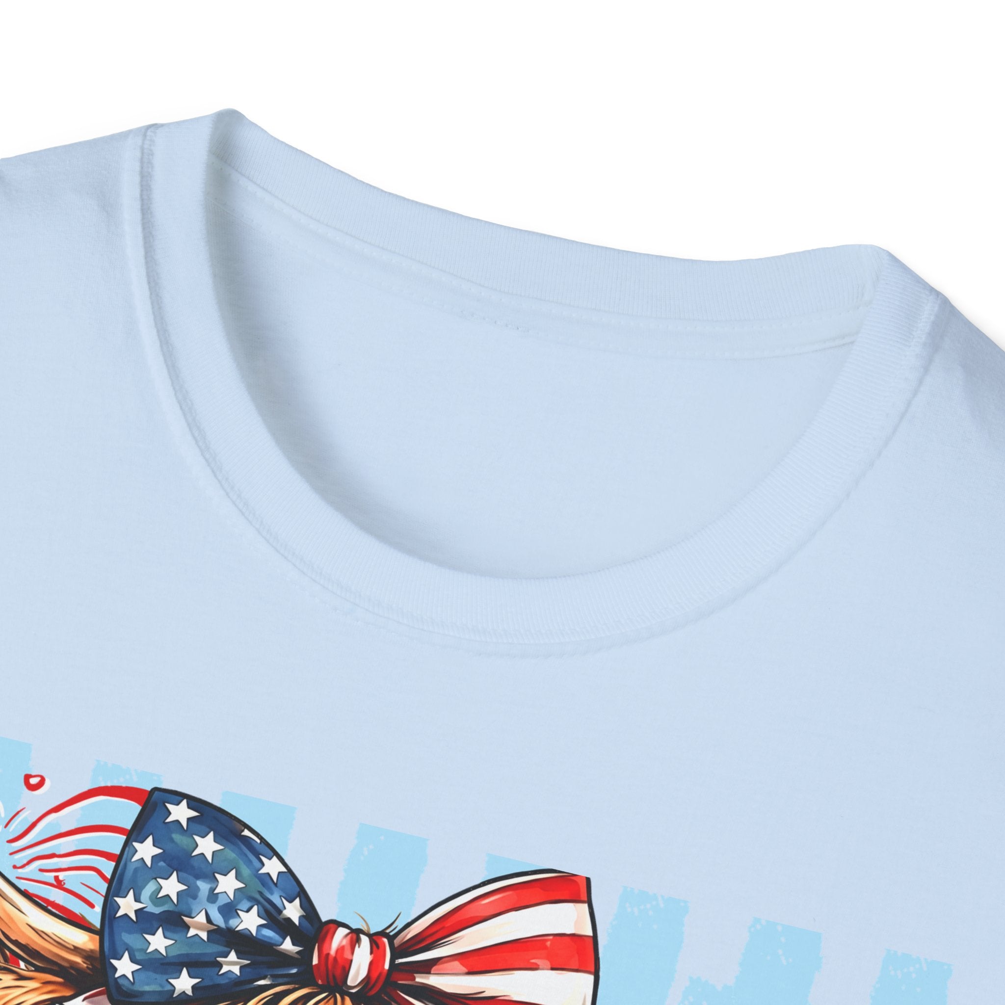 Patriotic 'Moo-rica' Cow T-Shirt — 4th of July American Flag Graphic Tee