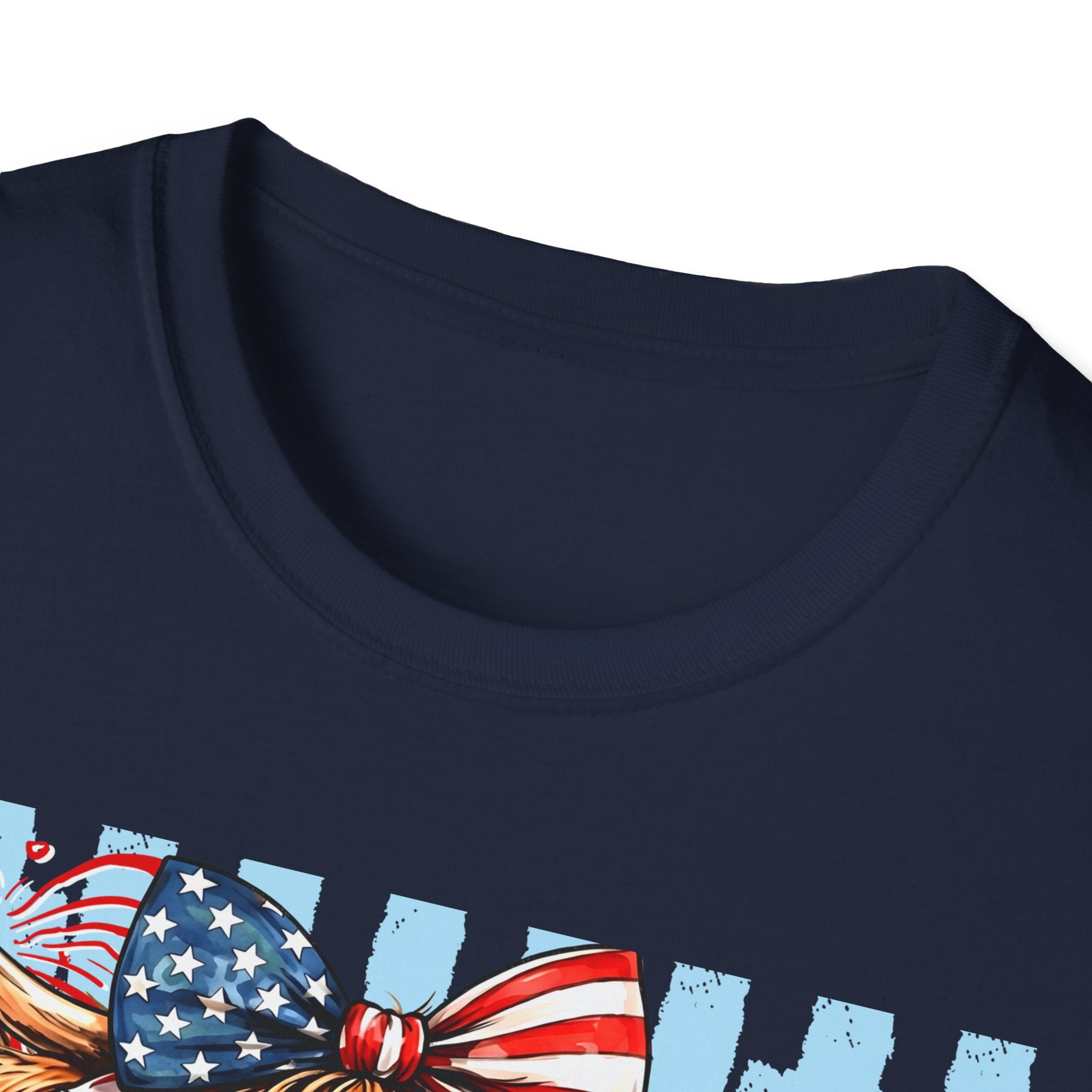 Patriotic 'Moo-rica' Cow T-Shirt — 4th of July American Flag Graphic Tee