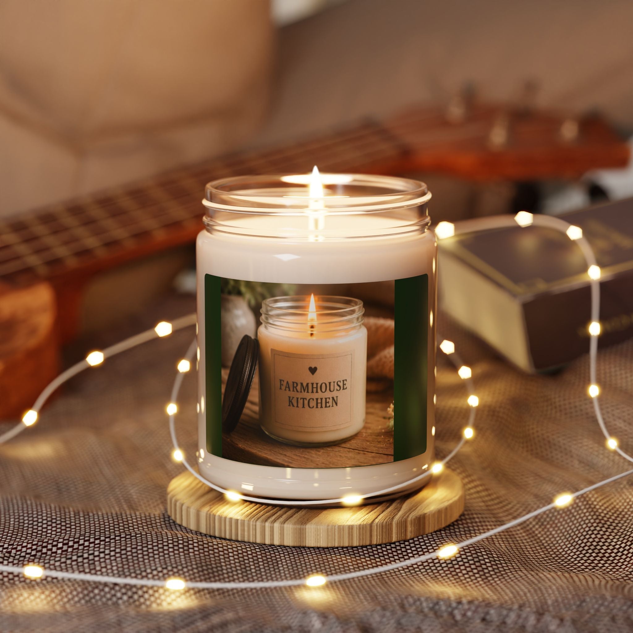 Farmhouse Kitchen Scented Soy Candle — 9oz Rustic Home Fragrance