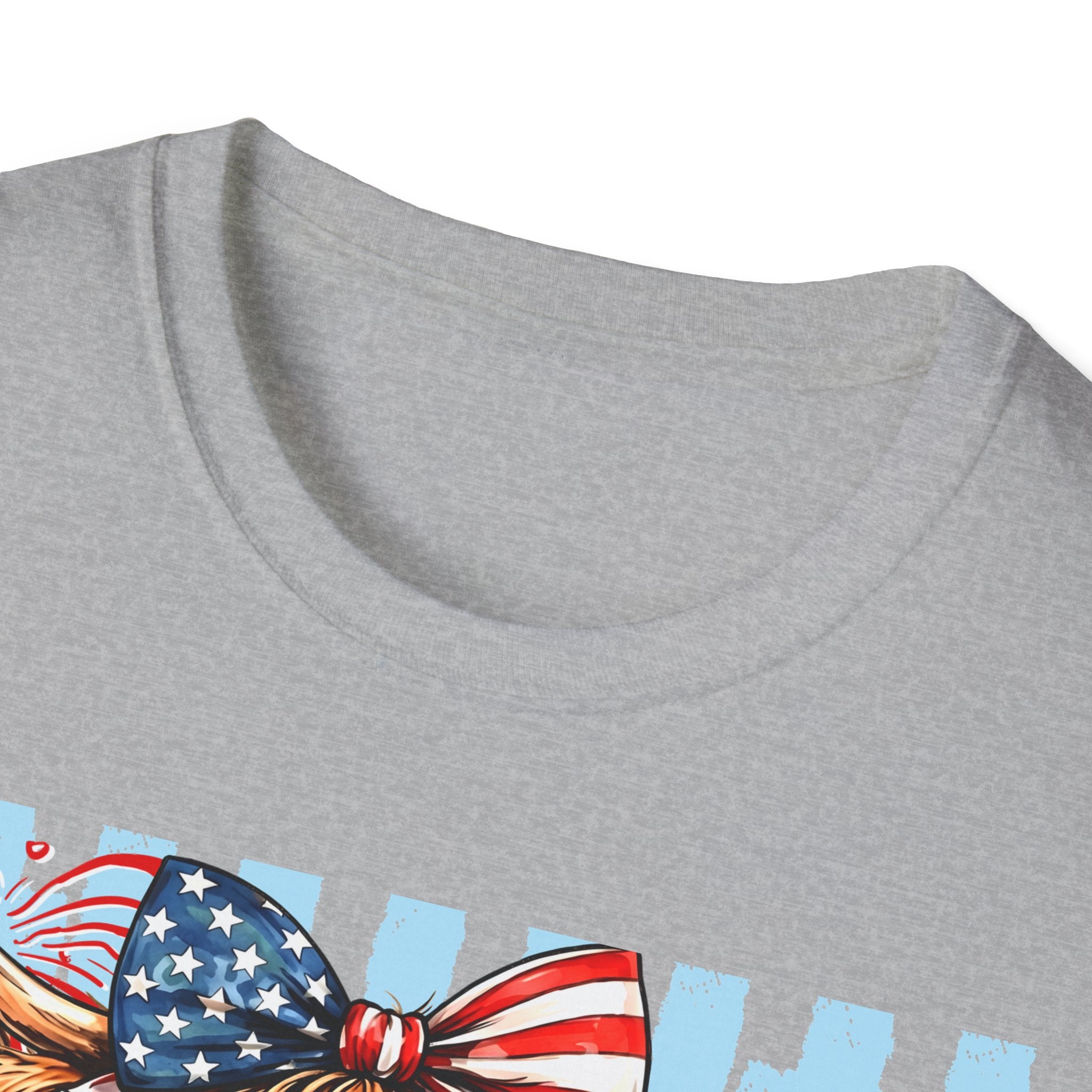 Patriotic 'Moo-rica' Cow T-Shirt — 4th of July American Flag Graphic Tee