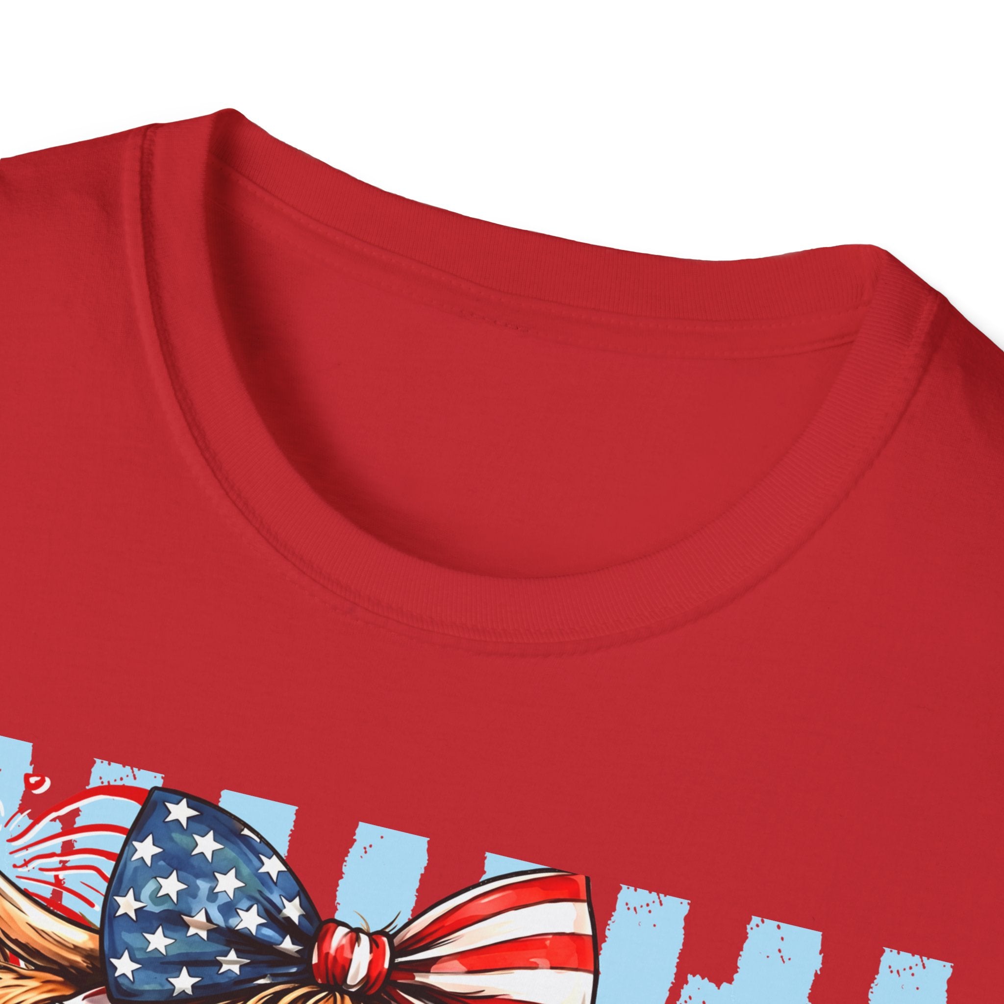 Patriotic 'Moo-rica' Cow T-Shirt — 4th of July American Flag Graphic Tee