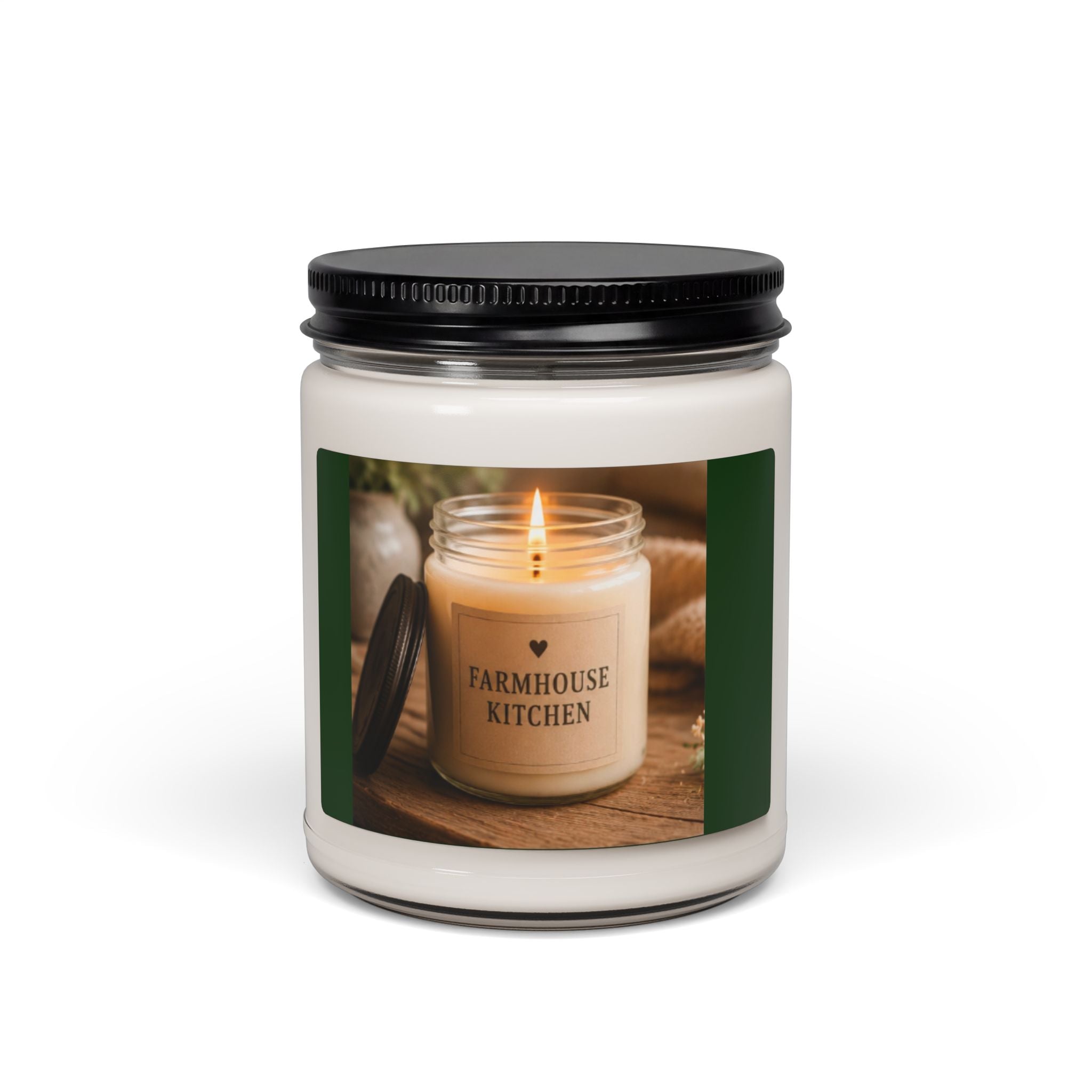 Farmhouse Kitchen Scented Soy Candle — 9oz Rustic Home Fragrance