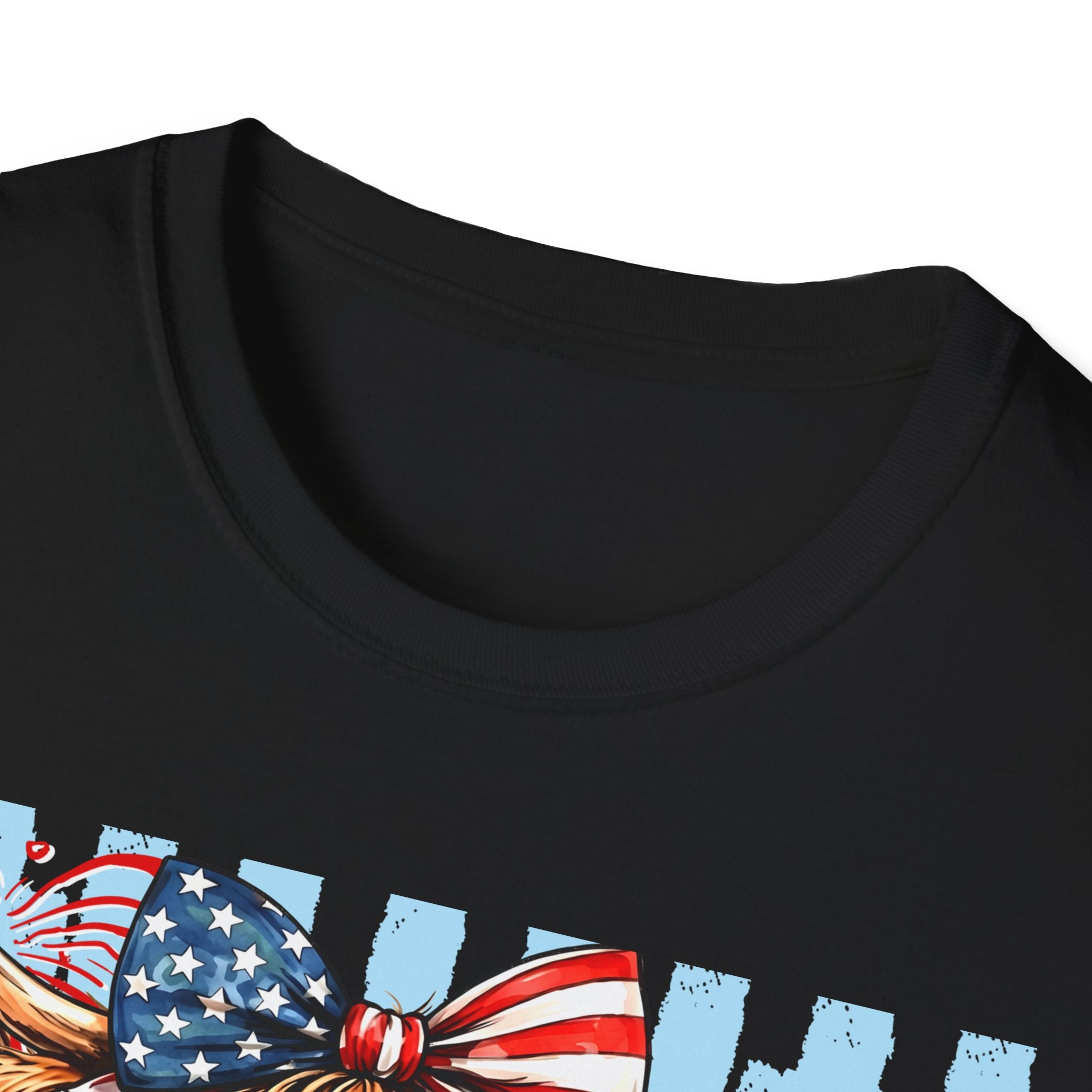 Patriotic 'Moo-rica' Cow T-Shirt — 4th of July American Flag Graphic Tee