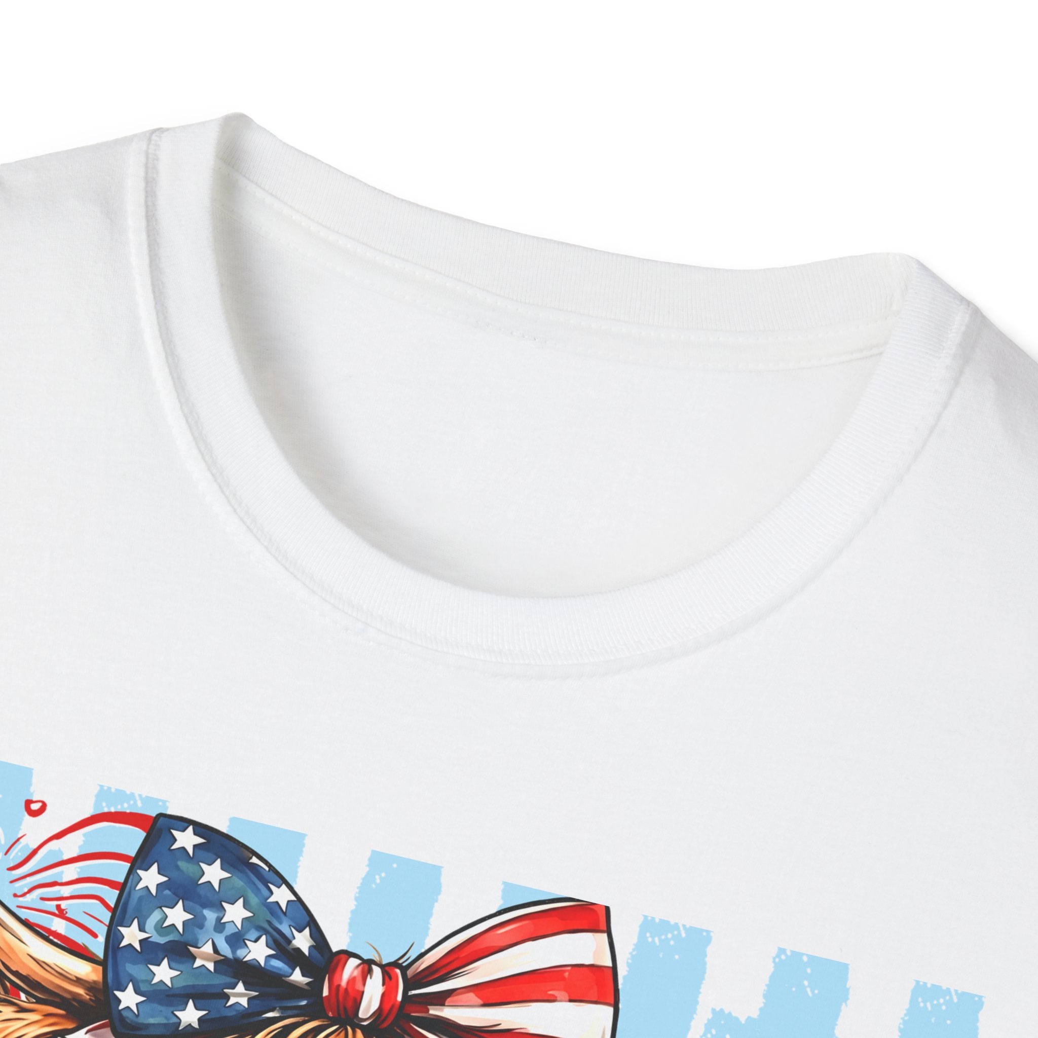 Patriotic 'Moo-rica' Cow T-Shirt — 4th of July American Flag Graphic Tee